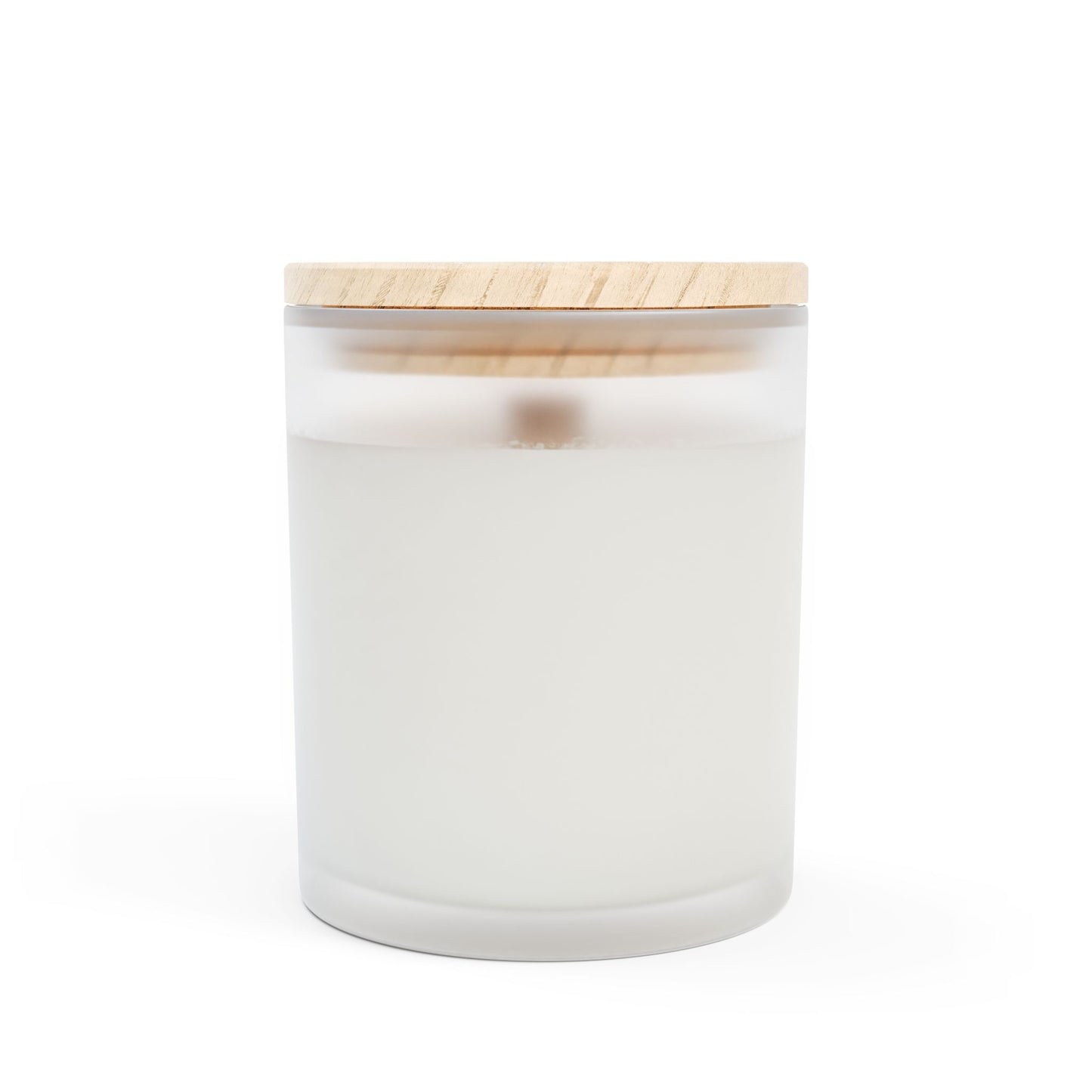 Mango Coconut Scented Candle - Relaxing Tropical Soy Wax Candle in Frosted Glass with Wooden Wick, Home Decor, Relaxation Gift, Calming Aromatherapy Candle