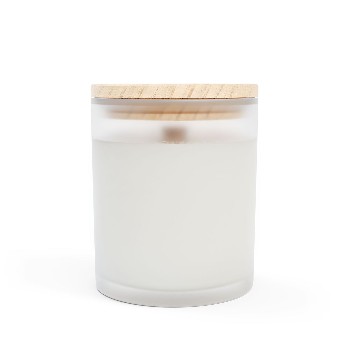 Frosted Glass Candle, Stress-Relief Frasier Fir Scented Home Decor, Aromatherapy Gift, Relaxation Candle, Christmas Candle, Holiday Candle - Mindful Chic Designs