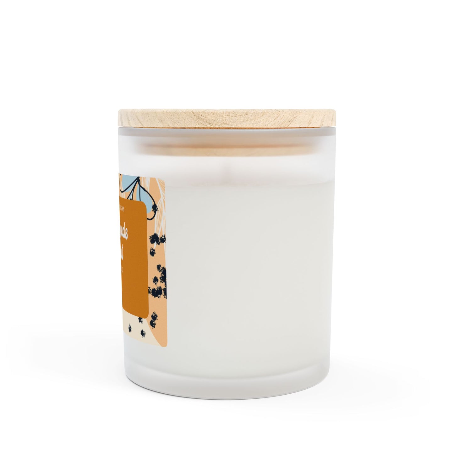 Scented Candle, Mommy Needs a Time Out Candle in Frosted Glass with Wood Wick, Eco-friendly Mom Gift - Mindful Chic Designs