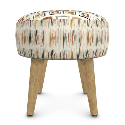 Boho Footstool | Stylish Bohemian Ottoman for Living Room & Bedroom - Mindful Chic Designs 