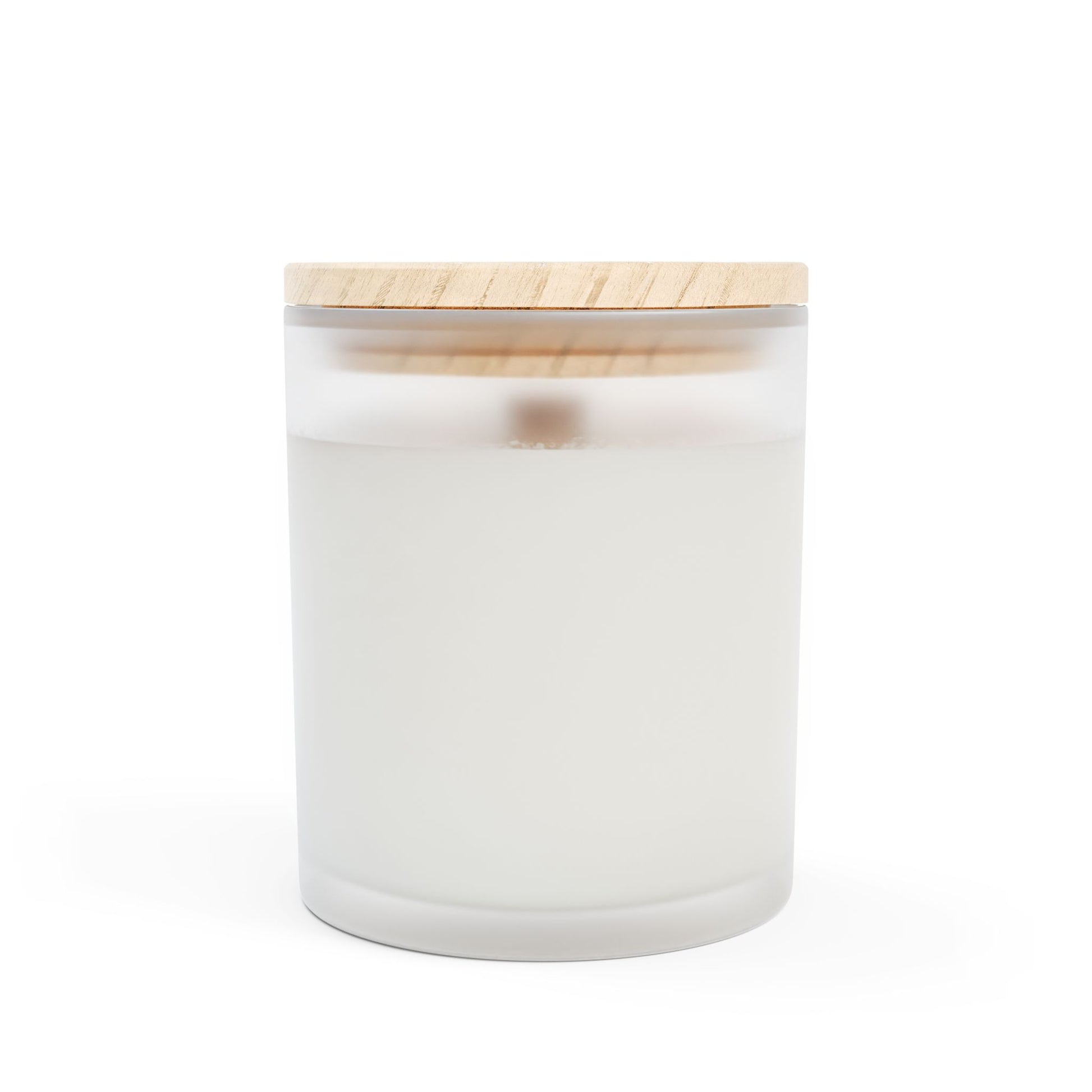 Frosted Glass Candle, Stress-Relief Frasier Fir Scented Home Decor, Aromatherapy Gift, Relaxation Candle, Christmas Candle, Holiday Candle - Mindful Chic Designs 
