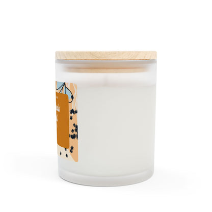 Scented Candle, Mommy Needs a Time Out Candle in Frosted Glass with Wood Wick, Eco-friendly Mom Gift - Mindful Chic Designs 
