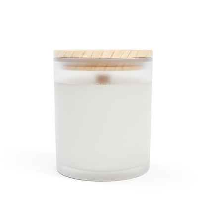 Scented Candle, Mommy Needs a Time Out Candle in Frosted Glass with Wood Wick, Eco-friendly Mom Gift - Mindful Chic Designs 