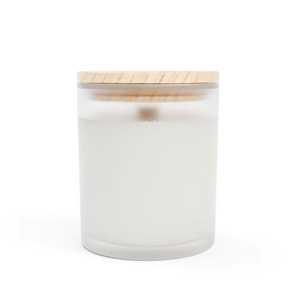 Scented Candle, Mommy Needs a Time Out Candle in Frosted Glass with Wood Wick, Eco-friendly Mom Gift - Mindful Chic Designs 